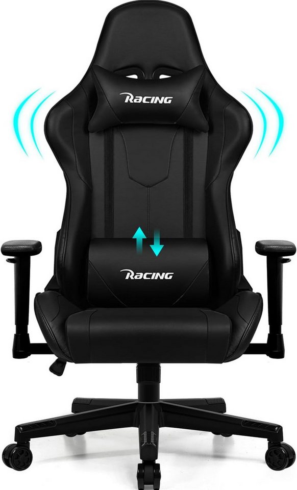 Homimaster Gaming-Stuhl Gaming-Stuhl Premium Stoff, Ergonomischer Schreibtischstuhl, 150 kg Belastbarkeit, Bürostuhl von Homimaster