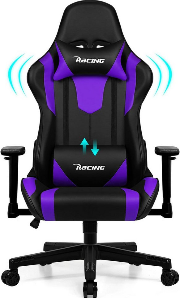 Homimaster Gaming-Stuhl Gaming-Stuhl Premium Stoff, Ergonomischer Schreibtischstuhl, 150 kg Belastbarkeit, Bürostuhl von Homimaster