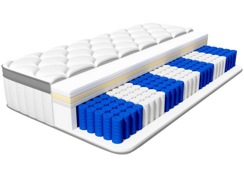 Taschenfederkernmatratze Matratze, 7 Zone Federkernmatratze orthopädische Matratzen, Homimaster, 25 cm hoch, (mit Spannbettlaken,9 Schichten hochwertiger Materialien), Matratze für Kinder und Erwachsene,90*200cm,140*200cm,160*200cm von Homimaster