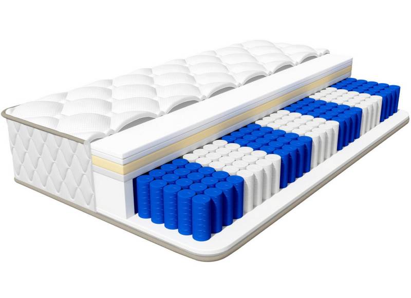 Taschenfederkernmatratze Matratze, 7 Zone Federkernmatratze orthopädische Matratzen, Homimaster, 25 cm hoch, (mit Spannbettlaken,9 Schichten hochwertiger Materialien), Matratze für Kinder und Erwachsene,90*200cm,140*200cm von Homimaster