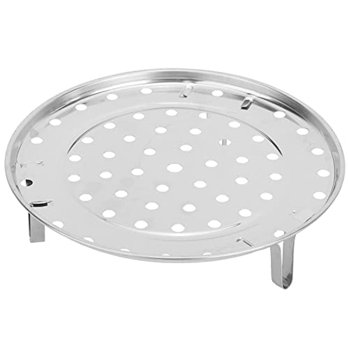 Hominas Einsatz Topf Dünsten, Dampfhalter Tablett Rundes Dampfgarer Regal Korb aus Edelstahl mit Stützfüßen Tablettregal Kochzubehör für Töpfe, 26 cm von Hominas