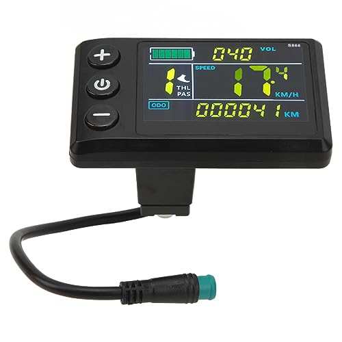 Hominas Elektrofahrrad -LCD -Display, Elektromutroller -Bedienfeld LCD S866 Farbbildschirm Bedienfeld für Lithiummodifikation Zubehör von Hominas