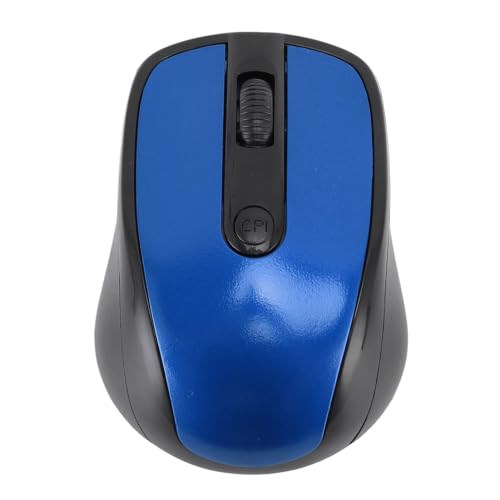 Hominas Wireless Maus, 2,4 G mit USB Empfänger, Hoher Empfindlichkeit Wireless Optischer Computermaus Kompatibel mit PC -Laptop -Notebook (Blau) von Hominas