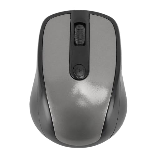 Hominas Wireless Maus, 2,4 G mit USB Empfänger, Hoher Empfindlichkeit Wireless Optischer Computermaus Kompatibel mit PC -Laptop -Notebook (Silber) von Hominas