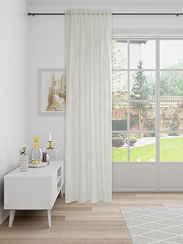 Gardine transparent | floral Blumen | modern dekorativ weiß von Homing