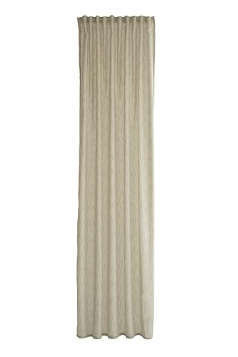 Homing Gardine einfarbig | halbtransparent Gemustert modern | dekorativ beige von Homing