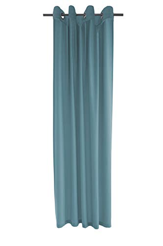 Homing blickdichter Vorhang mit Ösen blau (1Stück) 245 x 140 cm (HxB) 5638-76 von Homing