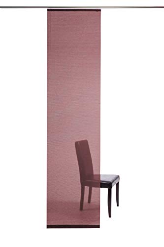 Homing halbtransparenter Flächenvorhang Uni Schiebegardine (1 Stück), Karmin rot, Wohnzimmer Schlafzimmer Kinderzimmer 245 x 60 cm von Homing