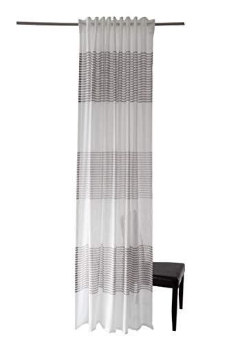 Homing halbtransparenter Vorhang grau (1Stück) 245 x 140 cm (HxB) von Homing