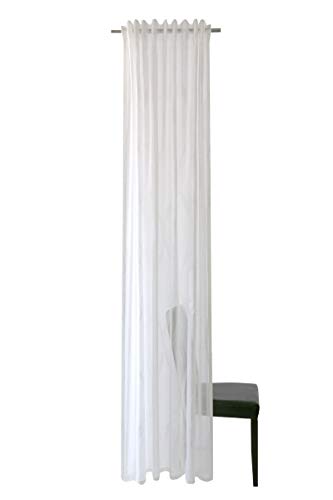 Homing halbtransparenter Vorhang weiß (1Stück) 245 x 140 cm (HxB), 5428-26 von Homing