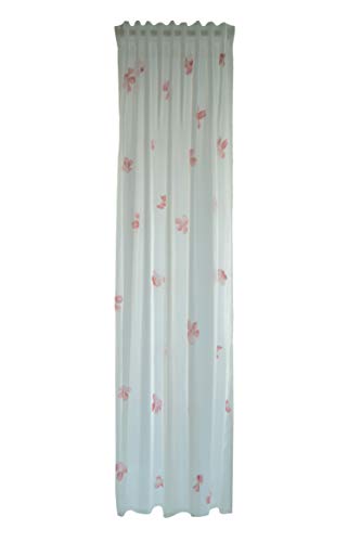 Homing transparenter Vorhang Gardine für Wohnzimmer, Schlafzimmer oder Kinderzimmer von Homing