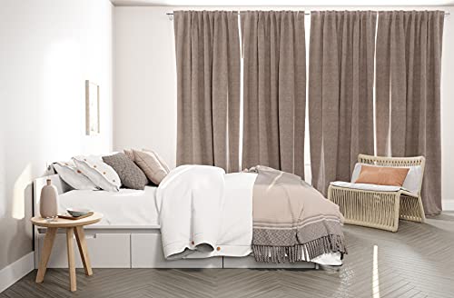 Samtvorhang rosa | Vorhang Wohnzimmer Schlafzimmer| modern 140x245cm | weicher Stoff von Homing