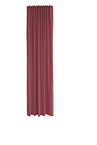 Samtvorhang rot | Vorhang Wohnzimmer Schlafzimmer| modern 140x245cm | weicher Stoff von Homing