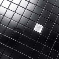Schwarze Schale Und Stick Backsplash Tile Mh-15 12 "x 12" Pro Blatt, Gebürstete Aluminiumfolie Aufkleber Mix Silber Glas Strass Klebemosaikfliese von Hominter