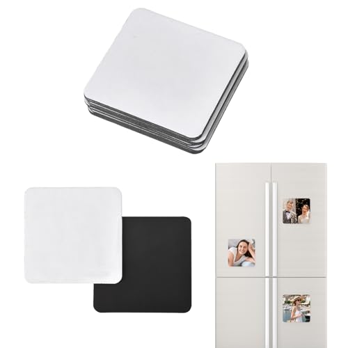 Homirty 10 Stück Sublimations Kühlschrank Magnete, Sublimations Blankomagnet, Sublimation Magnet Rohlinge, Rohling Magnetisch Aufklebe, DIY Kühlschrankmagnete für Whiteboard Wohnkultur (Quadratisch) Homirty 10 Stück Sublimations Kühlschrank Magnete, Sublimations Blankomagnet, Sublimation Magnet Rohlinge, Rohling Magnetisch Aufklebe, DIY Kühlschrankmagnete für Whiteboard Wohnkultur (Quadratisch) von Homirty
