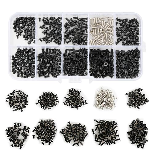 Homirty 500 Stück Computer Schrauben Set, PC Schrauben Sortierten Set, Mainboard Abstandshalter Festplatten Schrauben, Laptop Schrauben Standoffs, Computer Gehäuse Schrauben, M2 M2.5 M3 Homirty 500 Stück Computer Schrauben Set, PC Schrauben Sortierten Set, Mainboard Abstandshalter Festplatten Schrauben, Laptop Schrauben Standoffs, Computer Gehäuse Schrauben, M2 M2.5 M3 von Homirty