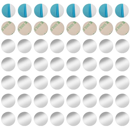 Metallplatte für Magnete, 100 Stück Metallplättchen Selbstklebend für Toniefiguren, 20mm*0.3mm Haftgrund für Magnete,Metallscheiben aus Edelstahl, für Sicheren Halt,Perfekt für die Raumdekoration von Homirty