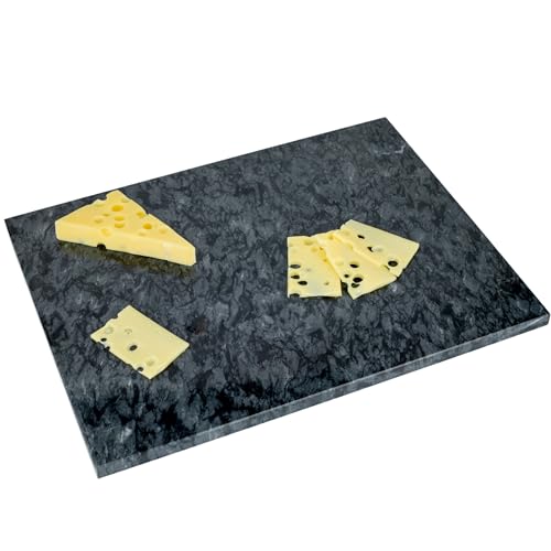 Homiu Marmor Schneidebrett 40 x 30 cm, hitzebeständig, rutschfest, schwarz Homiu Marmor Schneidebrett 40 x 30 cm, hitzebeständig, rutschfest, schwarz von Homiu