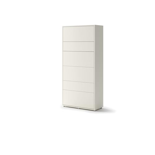 Homlando Lenart Schrankbett Bed Concept BC03 90x200 cm - Vertikal Schrankklappbett - Schrank mit integriertem Klappbett - Wandbett mit Lattenrost - Murphy Bed (Kaschmir) von Homlando