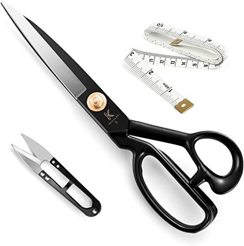 Nähschere, 20,3 cm, Schneiderschere, strapazierfähige Stoffschere, Polsterschere, Büroschere, professionelle Hartstahl-Lederschneidepapierschere (Rechtshänder) von Homlynn