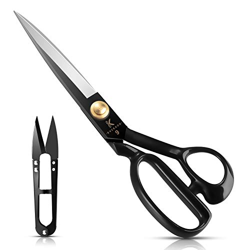 Schneiderschere 24 cm – Schneiderschere zum Schneiden von Stoff, Kleidung, Leder, Rohstoffen (Rechtshänder) von Homlynn