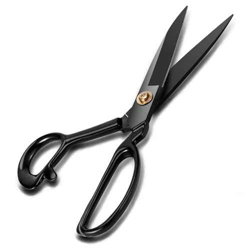 Stoffschere 10 Zoll (25,5 cm) – Schneiderschere, Schneiderschere zum Schneiden von Stoff, Kleidung, Leder von Homlynn