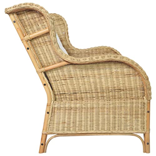 Hommdiy 2-Sitzer-Sofa Natur Rattan und Leinen Hommdiy 2-Sitzer-Sofa Natur Rattan und Leinen von Hommdiy