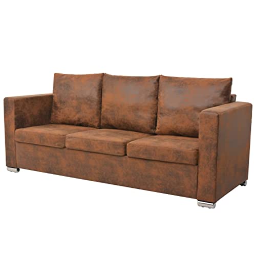 Hommdiy 3-Sitzer Sofa 191 x 73 x 82 cm Künstliches Wildleder von Hommdiy