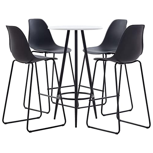 Hommdiy 5-TLG. Bar Set Kunststoff Schwarz von Hommdiy