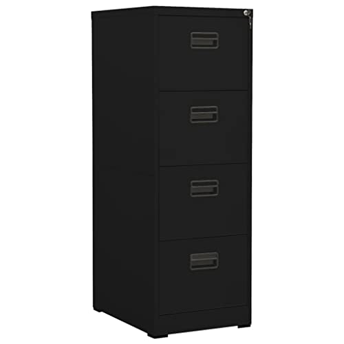 Hommdiy Aktenschrank Büroschrank Schubladenschrank Schrank Stahlschrank Lagerschrank Universalschrank Kommode Schwarz 46x62x133 cm Stahl Hommdiy Aktenschrank Büroschrank Schubladenschrank Schrank Stahlschrank Lagerschrank Universalschrank Kommode Schwarz 46x62x133 cm Stahl von Hommdiy