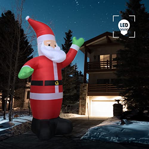 Hommdiy Aufblasbarer Weihnachtsmann LED IP44 600 cm XXL von Hommdiy
