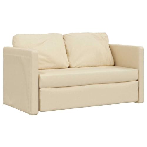 Hommdiy Bodensofa mit Schlaffunktion,klappcouch mit schlaffunktion,Taupe 112x174x55 cm Stoff von Hommdiy