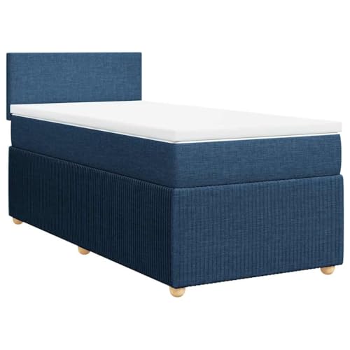 Hommdiy Boxspringbett Doppelbett mit Matratze und Topper Bettgestell mit Kopfteil Polsterbett Bett für Schlafzimmer Blau 90x190cm-Schlichtes Design Hommdiy Boxspringbett Doppelbett mit Matratze und Topper Bettgestell mit Kopfteil Polsterbett Bett für Schlafzimmer Blau 90x190cm-Schlichtes Design von Hommdiy