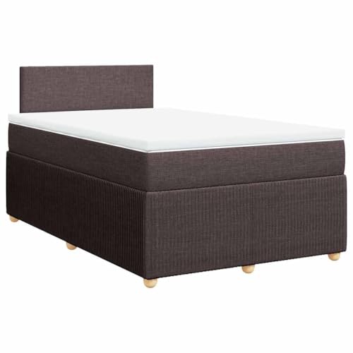 Hommdiy Boxspringbett Doppelbett mit Matratze und Topper Bettgestell mit Kopfteil Polsterbett Bett für Schlafzimmer Dunkelbraun 120x200cm-Schlichtes Design Hommdiy Boxspringbett Doppelbett mit Matratze und Topper Bettgestell mit Kopfteil Polsterbett Bett für Schlafzimmer Dunkelbraun 120x200cm-Schlichtes Design von Hommdiy