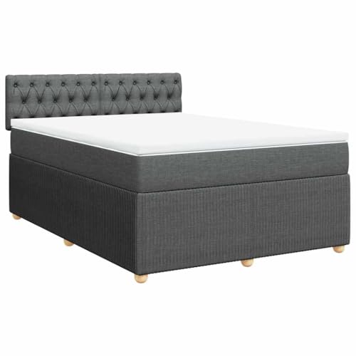 Hommdiy Boxspringbett Doppelbett mit Matratze und Topper Bettgestell mit Kopfteil Polsterbett Bett für Schlafzimmer Dunkelgrau 140x200cm-Knopfheftung Design Hommdiy Boxspringbett Doppelbett mit Matratze und Topper Bettgestell mit Kopfteil Polsterbett Bett für Schlafzimmer Dunkelgrau 140x200cm-Knopfheftung Design von Hommdiy