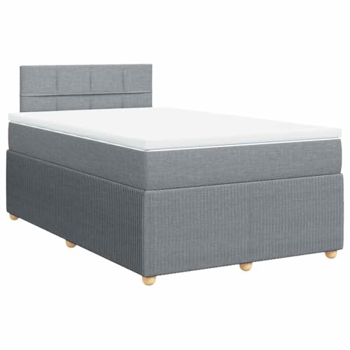 Hommdiy Boxspringbett Doppelbett mit Matratze und Topper Bettgestell mit Kopfteil Polsterbett Bett für Schlafzimmer Hellgrau 120x190cm-Block mit Quadraten Hommdiy Boxspringbett Doppelbett mit Matratze und Topper Bettgestell mit Kopfteil Polsterbett Bett für Schlafzimmer Hellgrau 120x190cm-Block mit Quadraten von Hommdiy