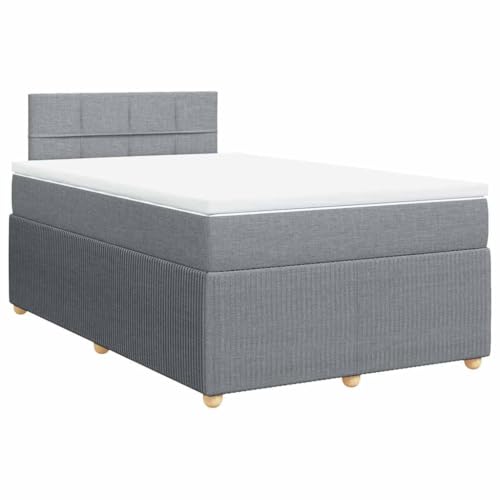 Hommdiy Boxspringbett Doppelbett mit Matratze und Topper Bettgestell mit Kopfteil Polsterbett Bett für Schlafzimmer Hellgrau 120x200cm-Block mit Quadraten Hommdiy Boxspringbett Doppelbett mit Matratze und Topper Bettgestell mit Kopfteil Polsterbett Bett für Schlafzimmer Hellgrau 120x200cm-Block mit Quadraten von Hommdiy