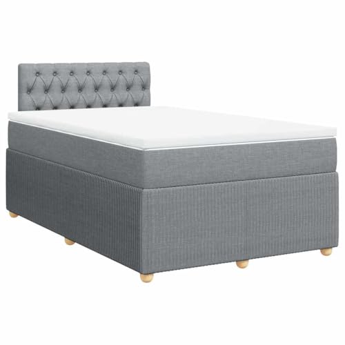 Hommdiy Boxspringbett Doppelbett mit Matratze und Topper Bettgestell mit Kopfteil Polsterbett Bett für Schlafzimmer Hellgrau 120x200cm-Knopfheftung Design Hommdiy Boxspringbett Doppelbett mit Matratze und Topper Bettgestell mit Kopfteil Polsterbett Bett für Schlafzimmer Hellgrau 120x200cm-Knopfheftung Design von Hommdiy
