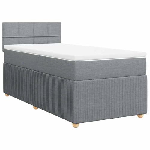 Hommdiy Boxspringbett Doppelbett mit Matratze und Topper Bettgestell mit Kopfteil Polsterbett Bett für Schlafzimmer Hellgrau 80x200cm-Block mit Quadraten Hommdiy Boxspringbett Doppelbett mit Matratze und Topper Bettgestell mit Kopfteil Polsterbett Bett für Schlafzimmer Hellgrau 80x200cm-Block mit Quadraten von Hommdiy