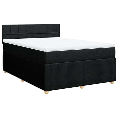 Hommdiy Boxspringbett Doppelbett mit Matratze und Topper Bettgestell mit Kopfteil Polsterbett Bett für Schlafzimmer Schwarz 160x200cm-Block mit Quadraten Hommdiy Boxspringbett Doppelbett mit Matratze und Topper Bettgestell mit Kopfteil Polsterbett Bett für Schlafzimmer Schwarz 160x200cm-Block mit Quadraten von Hommdiy