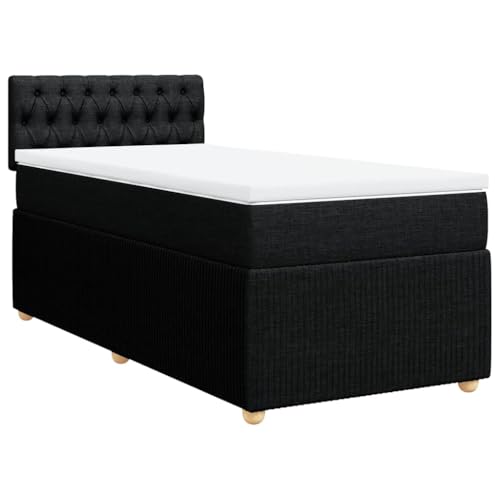 Hommdiy Boxspringbett Doppelbett mit Matratze und Topper Bettgestell mit Kopfteil Polsterbett Bett für Schlafzimmer Schwarz 80x200cm-Knopfheftung Design Hommdiy Boxspringbett Doppelbett mit Matratze und Topper Bettgestell mit Kopfteil Polsterbett Bett für Schlafzimmer Schwarz 80x200cm-Knopfheftung Design von Hommdiy