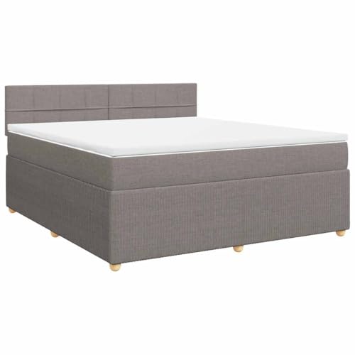 Hommdiy Boxspringbett Doppelbett mit Matratze und Topper Bettgestell mit Kopfteil Polsterbett Bett für Schlafzimmer Taupe 180x200cm-Block mit Quadraten Hommdiy Boxspringbett Doppelbett mit Matratze und Topper Bettgestell mit Kopfteil Polsterbett Bett für Schlafzimmer Taupe 180x200cm-Block mit Quadraten von Hommdiy
