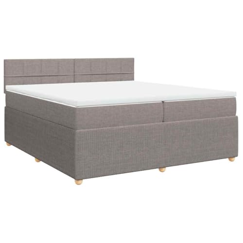 Hommdiy Boxspringbett Doppelbett mit Matratze und Topper Bettgestell mit Kopfteil Polsterbett Bett für Schlafzimmer Taupe 200x200cm-Block mit Quadraten Hommdiy Boxspringbett Doppelbett mit Matratze und Topper Bettgestell mit Kopfteil Polsterbett Bett für Schlafzimmer Taupe 200x200cm-Block mit Quadraten von Hommdiy