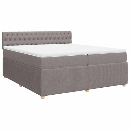 Hommdiy Boxspringbett Doppelbett mit Matratze und Topper Bettgestell mit Kopfteil Polsterbett Bett für Schlafzimmer Taupe 200x200cm-Knopfheftung Design Hommdiy Boxspringbett Doppelbett mit Matratze und Topper Bettgestell mit Kopfteil Polsterbett Bett für Schlafzimmer Taupe 200x200cm-Knopfheftung Design von Hommdiy