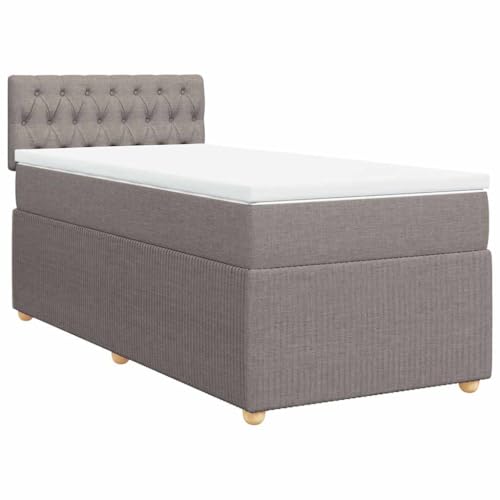 Hommdiy Boxspringbett Doppelbett mit Matratze und Topper Bettgestell mit Kopfteil Polsterbett Bett für Schlafzimmer Taupe 80x200cm-Knopfheftung Design Hommdiy Boxspringbett Doppelbett mit Matratze und Topper Bettgestell mit Kopfteil Polsterbett Bett für Schlafzimmer Taupe 80x200cm-Knopfheftung Design von Hommdiy