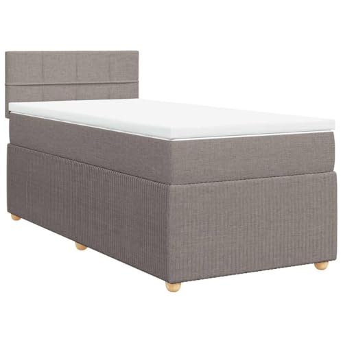 Hommdiy Boxspringbett Doppelbett mit Matratze und Topper Bettgestell mit Kopfteil Polsterbett Bett für Schlafzimmer Taupe 90x200cm-Block mit Quadraten Hommdiy Boxspringbett Doppelbett mit Matratze und Topper Bettgestell mit Kopfteil Polsterbett Bett für Schlafzimmer Taupe 90x200cm-Block mit Quadraten von Hommdiy