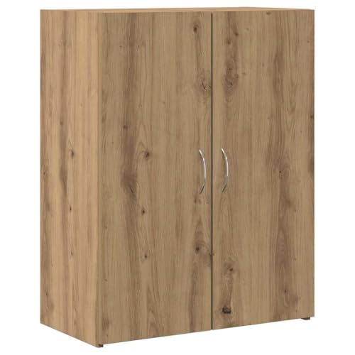 Hommdiy Büroschrank Aktenschrank Schrank Aufbewahrungsschrank Beistellschrank Holzschrank Eiche handwerklich 60 x 32 x 77.5 Holzwerkstoff von Hommdiy