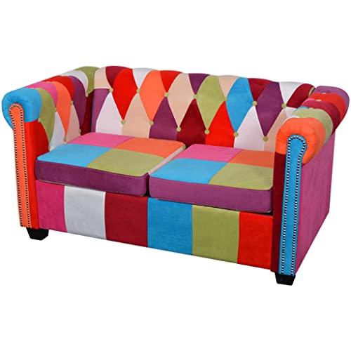 Hommdiy Chesterfield Sofa Loungesofa Couch Stoffsofa Polstersofa Design 2-Sitzer Stoff Hommdiy Chesterfield Sofa Loungesofa Couch Stoffsofa Polstersofa Design 2-Sitzer Stoff von Hommdiy
