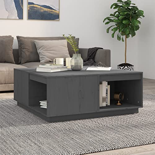 Hommdiy Couchtisch Grau 100x101x40,5 cm Massivholz Kiefer Hommdiy Couchtisch Grau 100x101x40,5 cm Massivholz Kiefer von Hommdiy