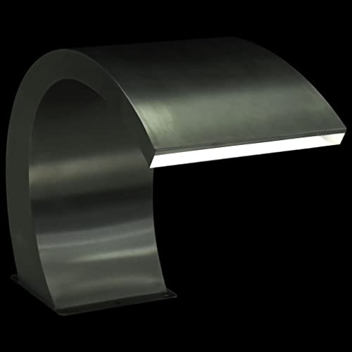 Hommdiy Edelstahl Schwallbrause mit LEDs Pool Wasserschwall Schwimmbad von Hommdiy